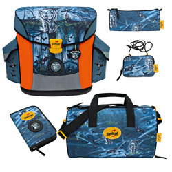 DerDieDas Schulranzen Fliegengewicht Set 5-teilig Dark Forest