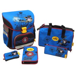 DerDieDas Schulranzen X Light Set 5-teilig King of Pirates