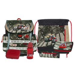 McNeill Schulranzen Schulranzen Ergo Light 2 Set 6-teilig Tractor