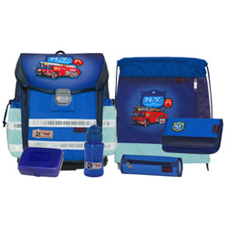 McNeill Schulranzen Schulranzen Ergo Light 2 Set 6-teilig Fire Engine