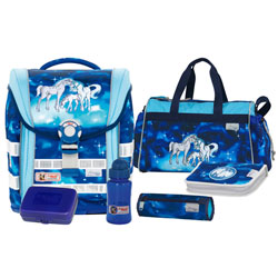 McNeill Schulranzen Schulranzen Light Compact Set 6-teilig Heaven