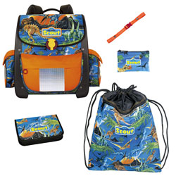 Scout Schulranzen Easy II Set 5-teilig Dino