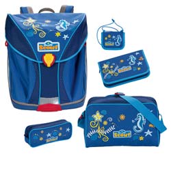 Scout Schulranzen Nano Set Style Deep Water