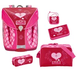 Scout Schulranzen Nano Set Style Lovely Heart