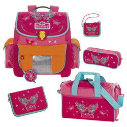 Scout Schulranzen Easy II Set Exklusiv Schmetterling