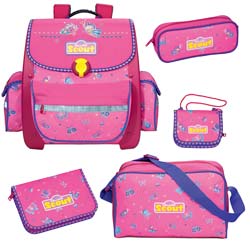 Scout Schulranzen Easy II Set Style Pink Butterfly