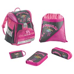 Step by Step Schulranzen Schulranzen Set TOUCH Flamingo