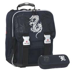 Take it Easy Extreme Schulrucksack Set Blue Black