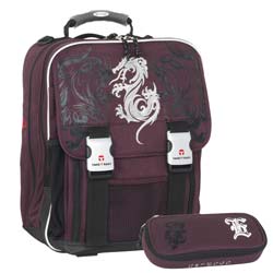 Take it Easy Extreme Schulrucksack Set Violet Black