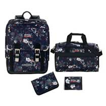 4You ANGEBOT Schulrucksack-Set 4tlg Flower Check