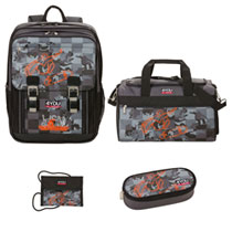 4You Schulrucksack Classic Plus Set 4-teilig Burning Style
