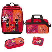 4You Schulrucksack Classic Plus Set 4-teilig Asia Girl