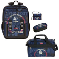 4You Schulrucksack Classic Plus Set 4-teilig Mystery Island