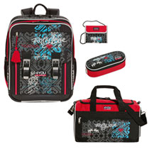 4You Schulrucksack Classic Plus Set 4-teilig Frosty Love