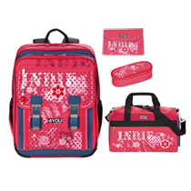 4You Schulrucksack Classic Plus Set 4-teilig Indie