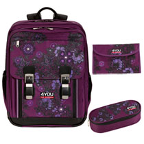 4You Schulrucksack Set 3-teilig Sophisticated