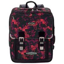 4You Schulrucksack Classic Neon Squares