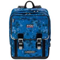 4You Schulrucksack Set 3-teilig Blue Blooms