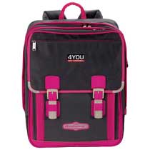 4You Schulrucksack Set 4-teilig Grey Pink
