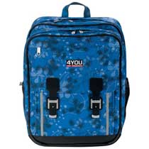 4you Schulrucksack Advance Blue Blooms