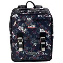 4You Schulrucksack Supersize Flower Check