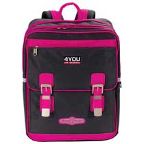 4You Schulrucksack Supersize Grey Pink