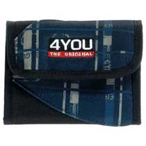 4You Wallet Checkers Blue
