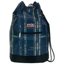 4You Sportbeutel Checkers Blue