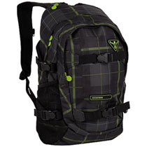 Chiemsee Rucksack School Check Dark Shadow