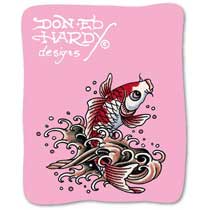 Ed Hardy Fleece Cover Koi Koi
