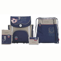 Esprit Kids Schulranzen Set 5-teilig Football