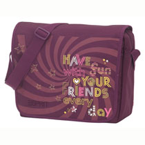 Esprit Youth Messenger Bag Friends Burgundy