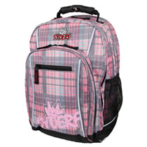 Fredys Schulrucksack Groovy Pink Check