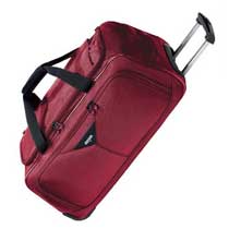 Hardware Edge Wheeled Duffle Dark Red