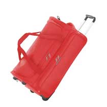Hardware Solid Wheeled Duffle Red Black
