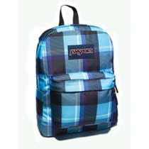 Jansport Superbreak Calypso Blue Plaid