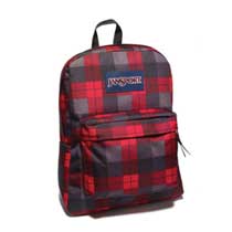Jansport Superbreak Red Tape Plaid