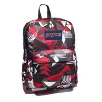 jansport Superbreak Black Red Tape