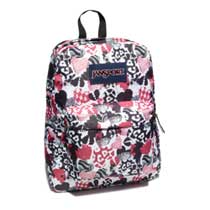 Jansport Superbreak Black White Heart