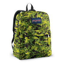 Jansport Superbreak Alien Green Leaf Camo