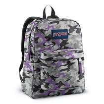 Jansport Superbreak Purple Leaf Camo