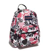 Jansport Half Pint Black White Heart