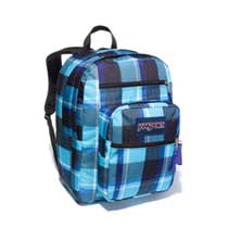 Jansport Big Student Calypso Blue Plaid