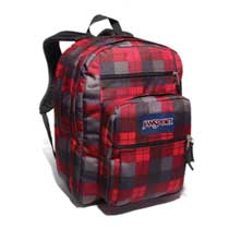 Jansport Big Student Red Tape Plaid