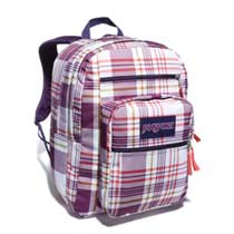 Jansport Big Student Punjabi Purple Plaid