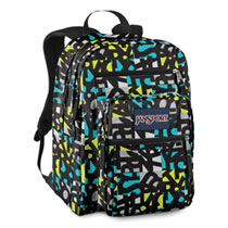Jansport Big Student Alien Green Jumble Jan