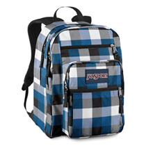 Jansport Big Student Blue Streak Block Check
