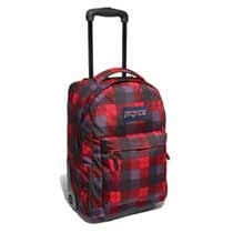 jansport Wheeled Superbreak Red Tape Plaid