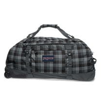 Jansport Wheeled Dufflepack 76 Grey Kurt Plaid