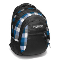 Jansport Beamer Blue Streak Block Check